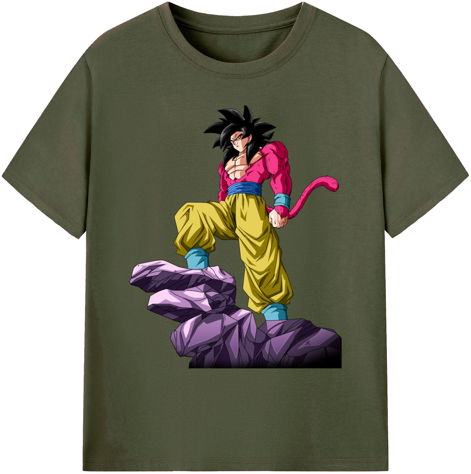 （画像用） ドラゴンボール 孫悟空（そん ごくう）Son Goku カカロット DRAGON BALL Kakarotto 綿100％ メンズ半袖Tシャツ｜肌触りやわらか＆通気性